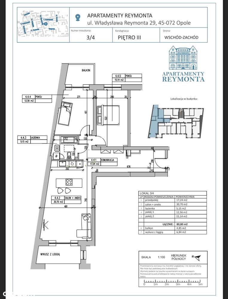 Apartament z loggią, parkingiem, komórką lok. w cenie. Wysoki standard - Pełny obrazek: 2/3