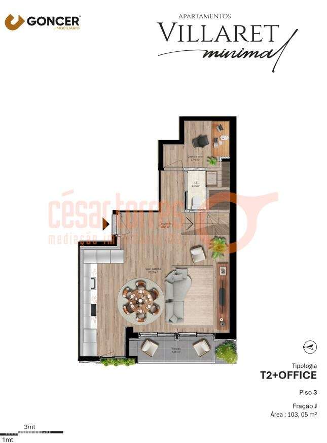 VILLARET MINIMAL APARTMENTS - APARTAMENTO T2+1 DUPLEX-17