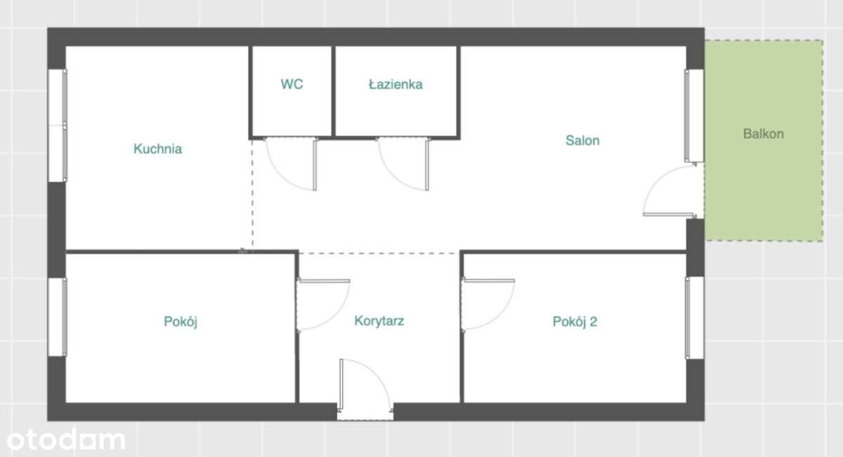 Dwustronne, 3 pokoje, Balkon, Blok Top lokalizacja-11