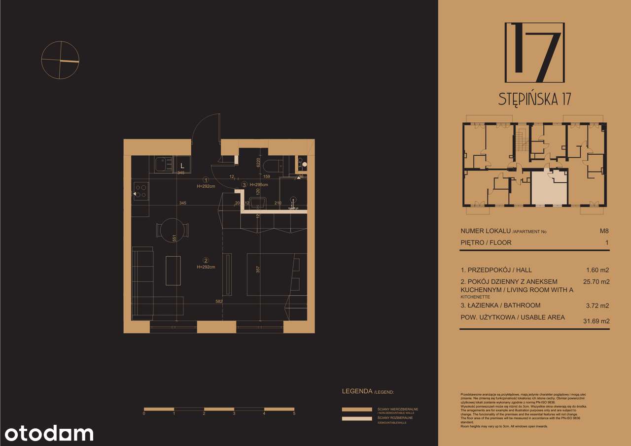 *Kawalerka*31,69m2*Rewitalizowana kamienica*Mokotów-1