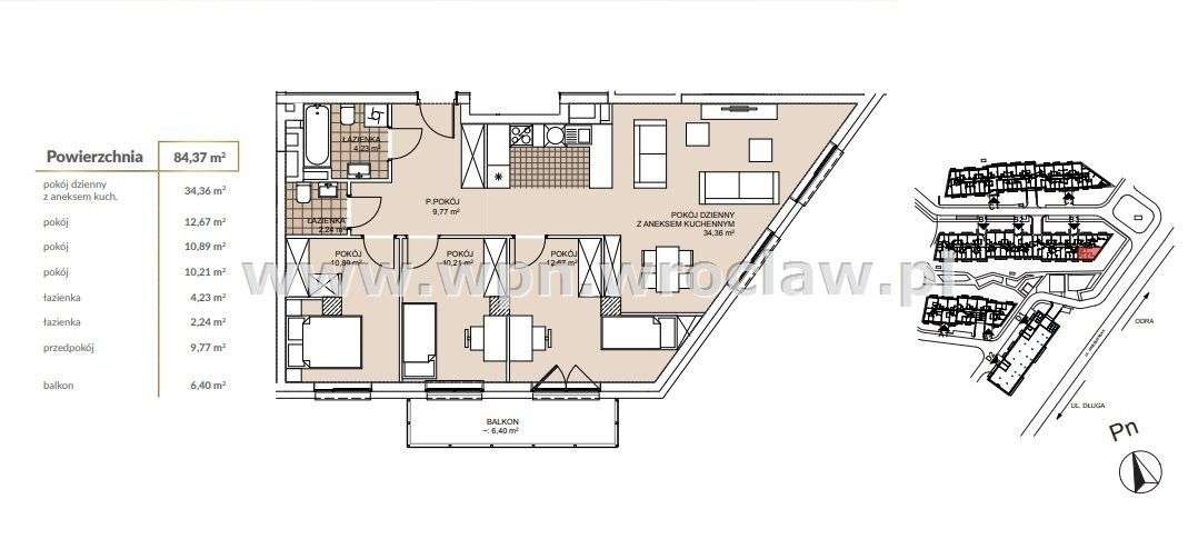 Rozkładowe 4 pokoje, balkon Stare Miasto 0%-1