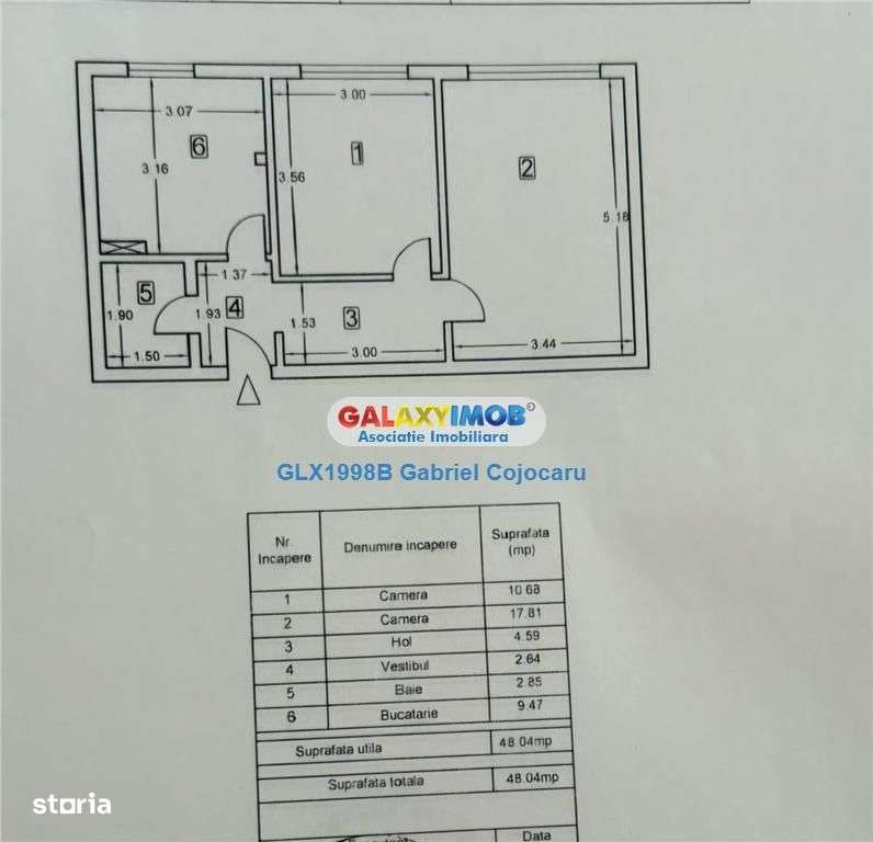 Rahova\/Alexandriei\/Teius de vanzare ap.2 cam\/48mp\/an1975\/mob-12