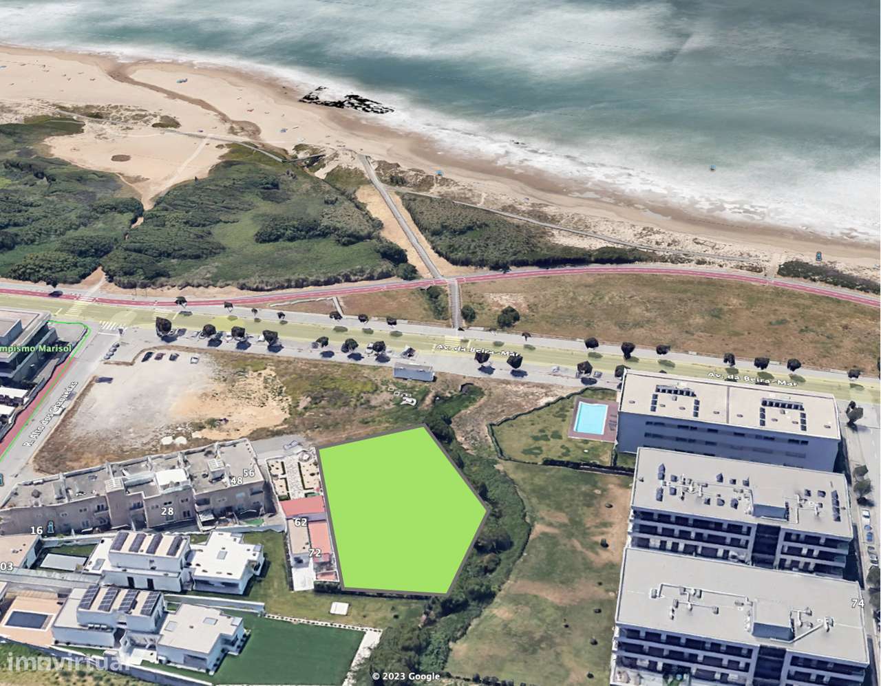 Terreno 1.482 m2 frente ao Mar (Canidelo)- PIP 4 Moradias ou 1 Moradia - Grande imagem: 4/17