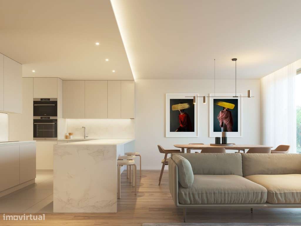 Moradia V3 Geminada com terraço e jardim, a 900 metros do mar-21