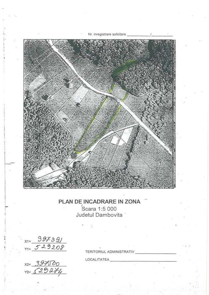 Teren Vulcana Bai direct proprietar 6736 mp 10 euro/mp faneata - Imagine principală: 4/6