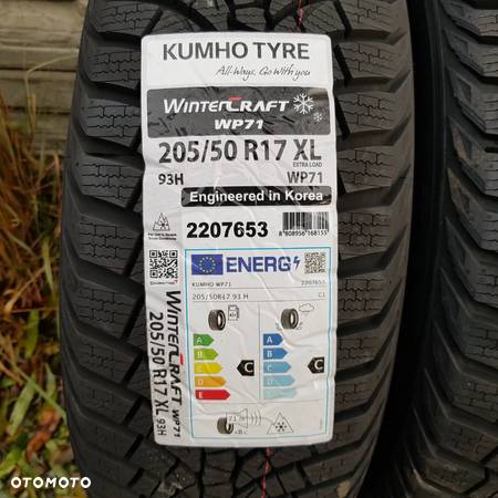 4x 205/50R17 Kumho WinterCraft WP71 Nowy komplet opon zimowych Poznań - 2