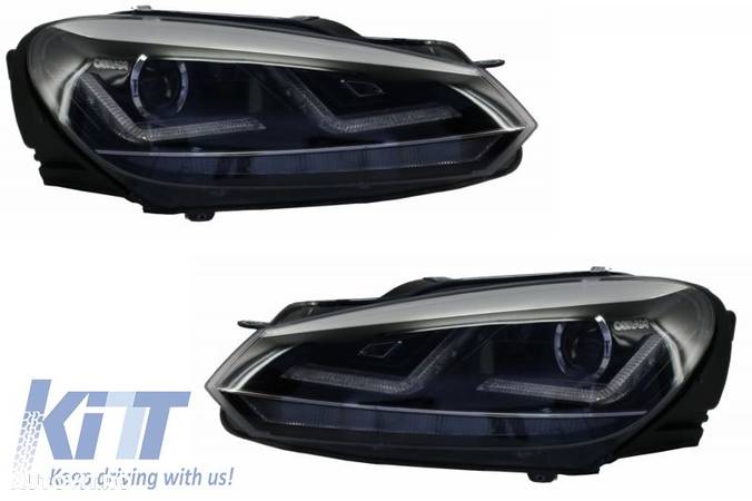 Faruri Osram LED compatibil cu VW Golf 6 VI (2008-2012) Crom LEDriving Semnal Dinamic - 3