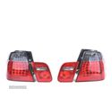 FAROLINS TRASEIROS LED PARA BMW E46 98-01 VERMELHO ESCURECIDO - 1