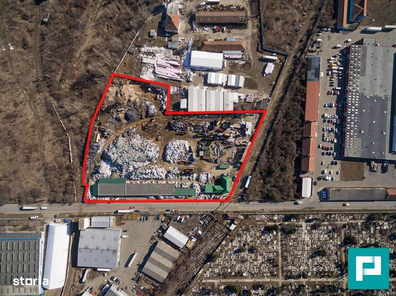 Platformă industrială cu linie CFR funcțională - Imagine principală: 3/4