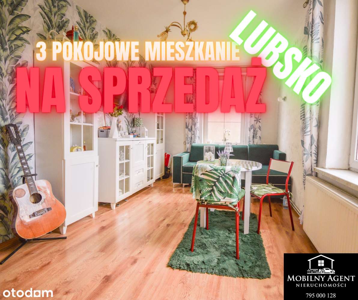 Słoneczne 3-pokojowe mieszkanie z ogrodem | Lubsko - Pełny obrazek: 1/20
