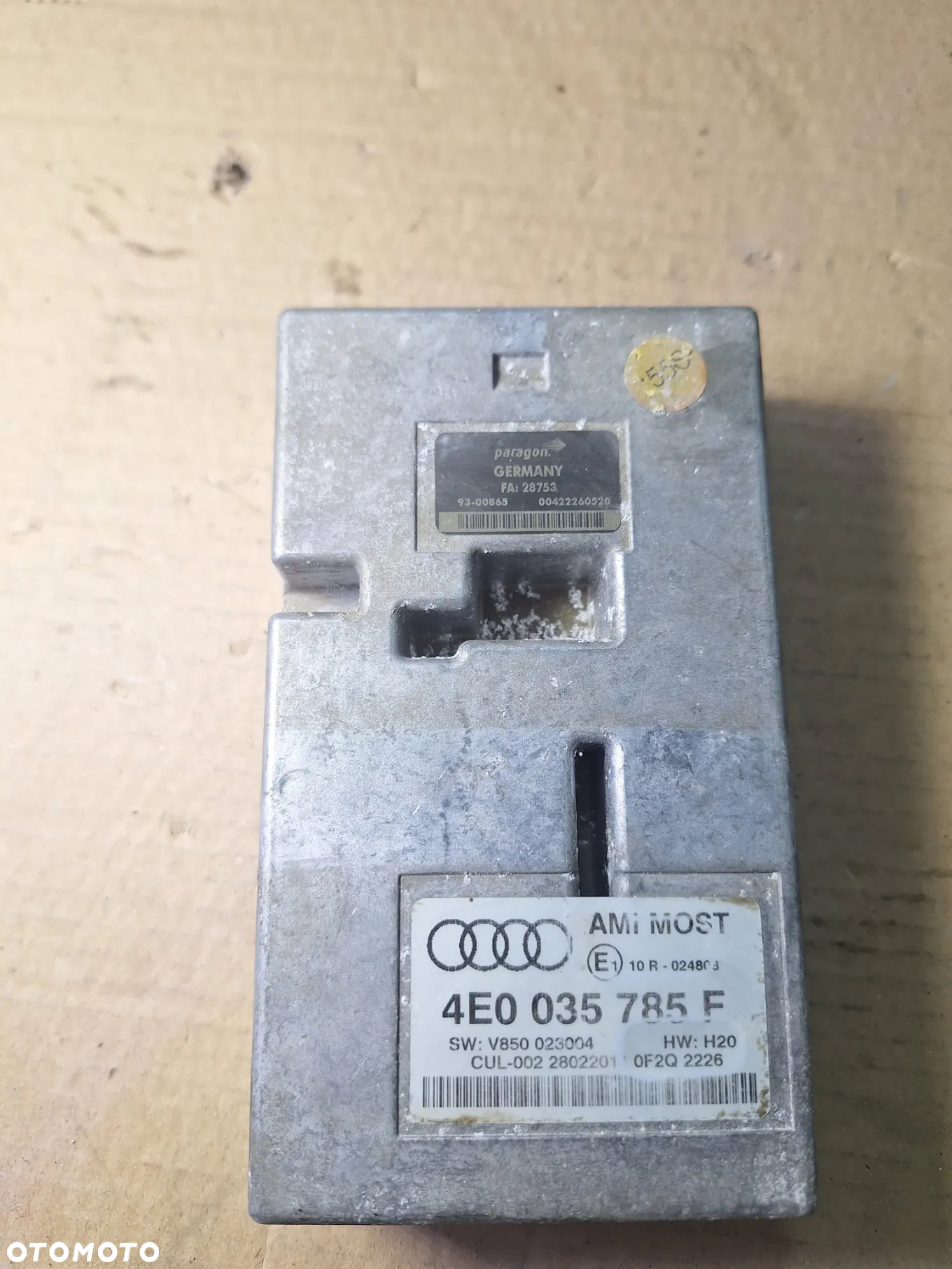 moduł  interface AUDI A6 C6 4E0035785F - 4