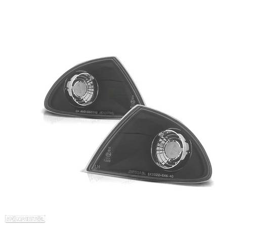 PISCAS FRONTAIS PARA BMW E46 BERLINA E46 98-01 FUNDO PRETO - 1