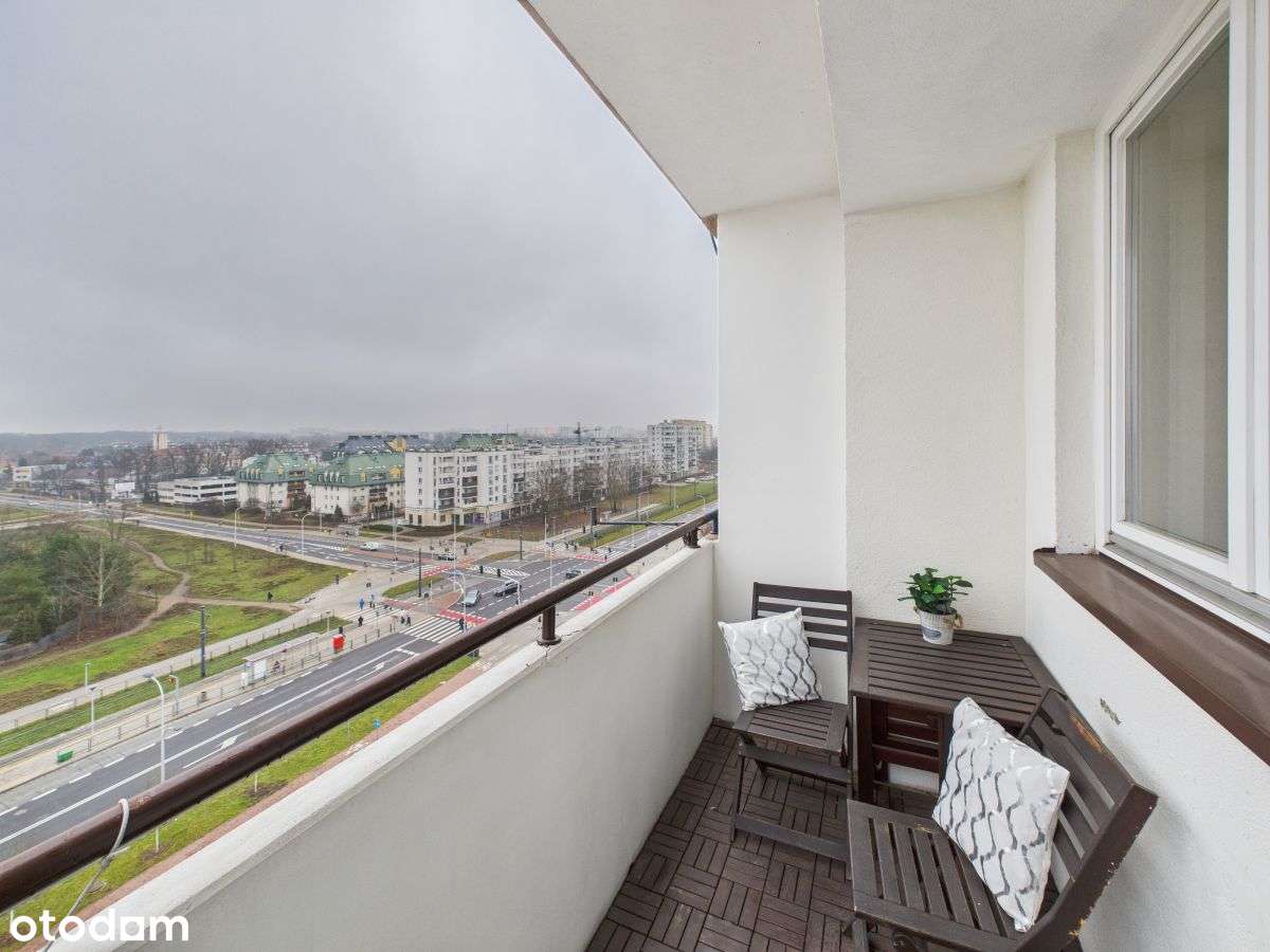 Jasne 2 pokoje z balkonem i panoramą Tarchomina –-18