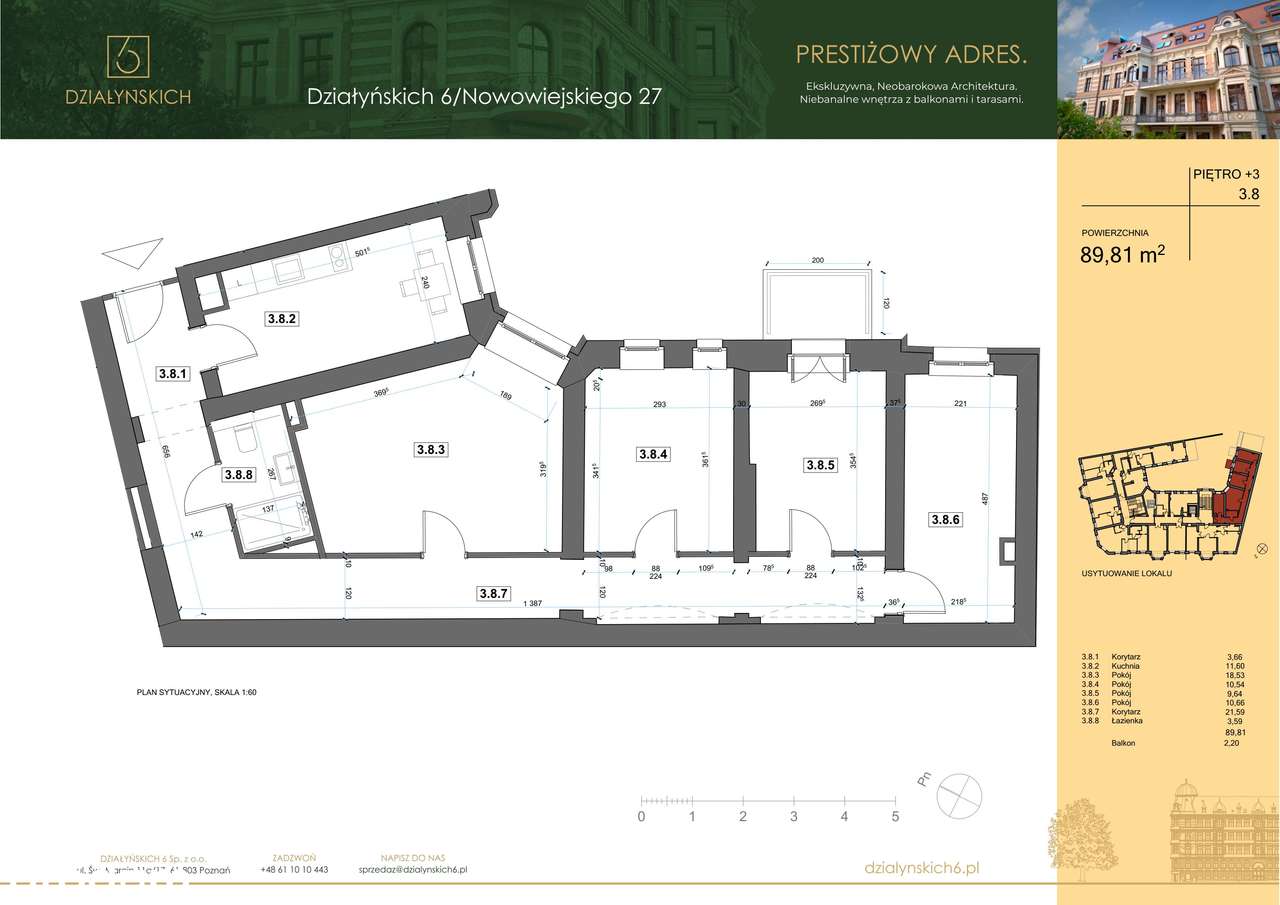 4-pokojowe mieszkanie 89m2 + balkon Bez Prowizji - Pełny obrazek: 2/7