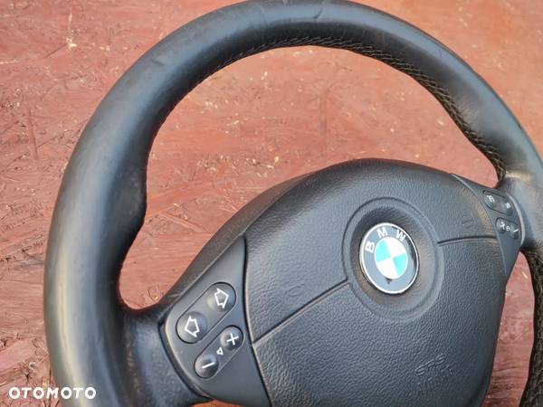 BMW E38 / E39 / E46 ORYGINALNA KIEROWNICA / SERDUCHO / 2 NABOJOWA / POLIFT M-PAKIET / MULTIFUNKCJA. O NR: 2 229 115 / 2 229 102 OEM. W BARDZO DOBRYM STANIE. - 5