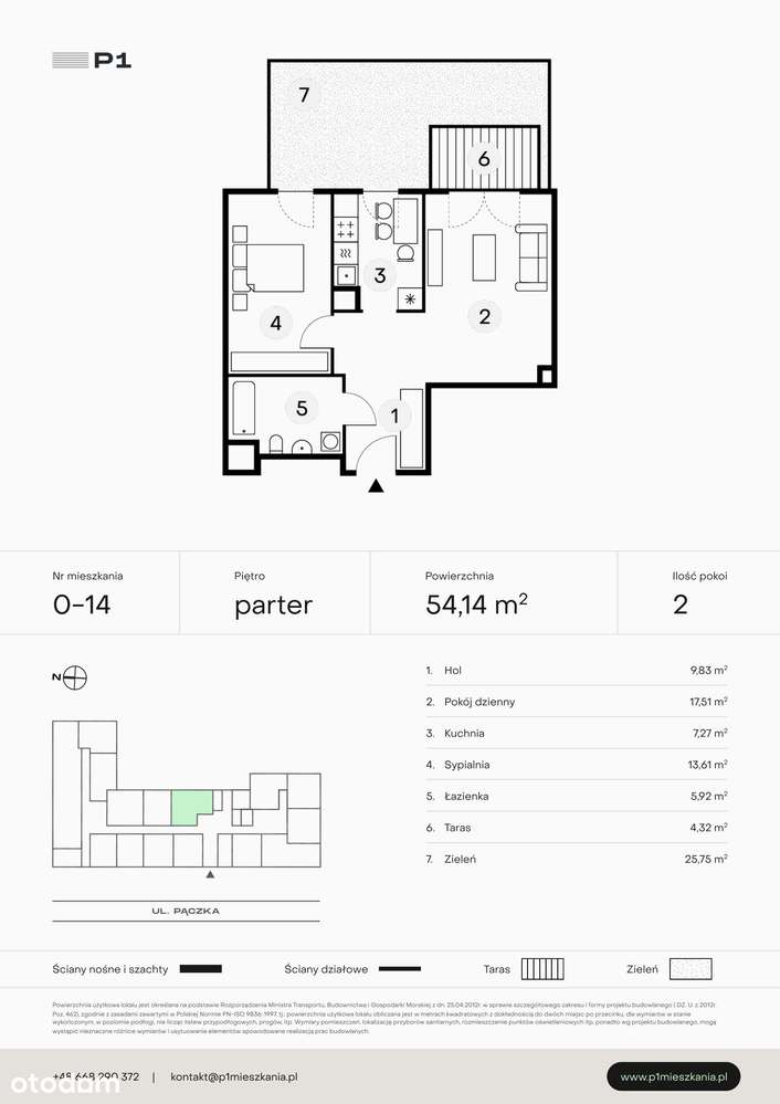 P1 Mieszkania  | mieszkanie 2-pok. | 0_14 - Pełny obrazek: 2/7