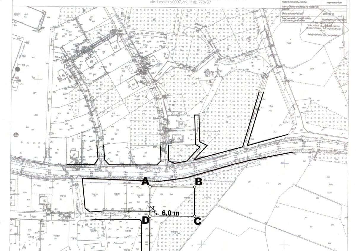 Leśniewo - działka o pow. 4665m2 z WZ z 2024r.-7