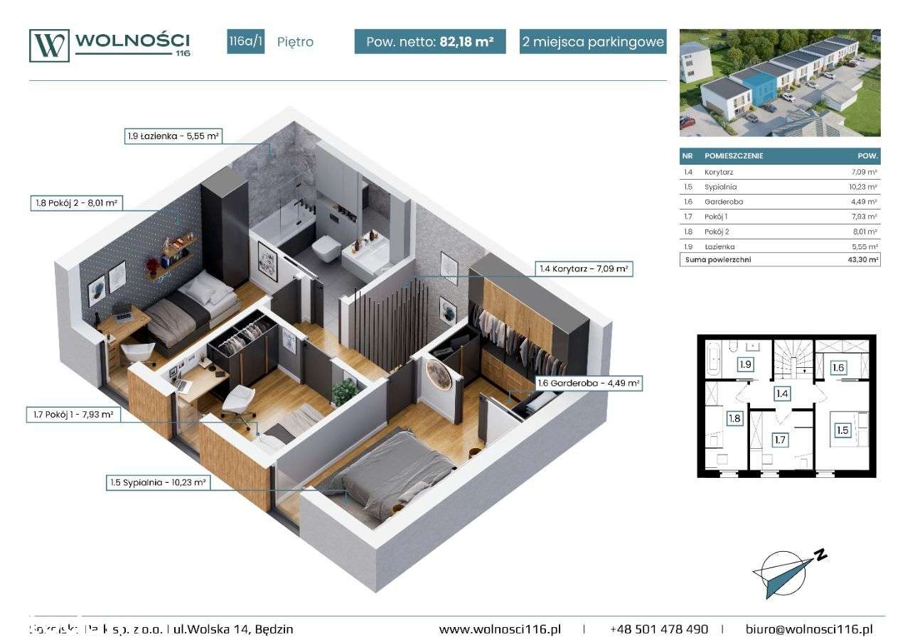 Osiedle Wolności 116, MIeszkanie 2.1 - Pełny obrazek: 3/17