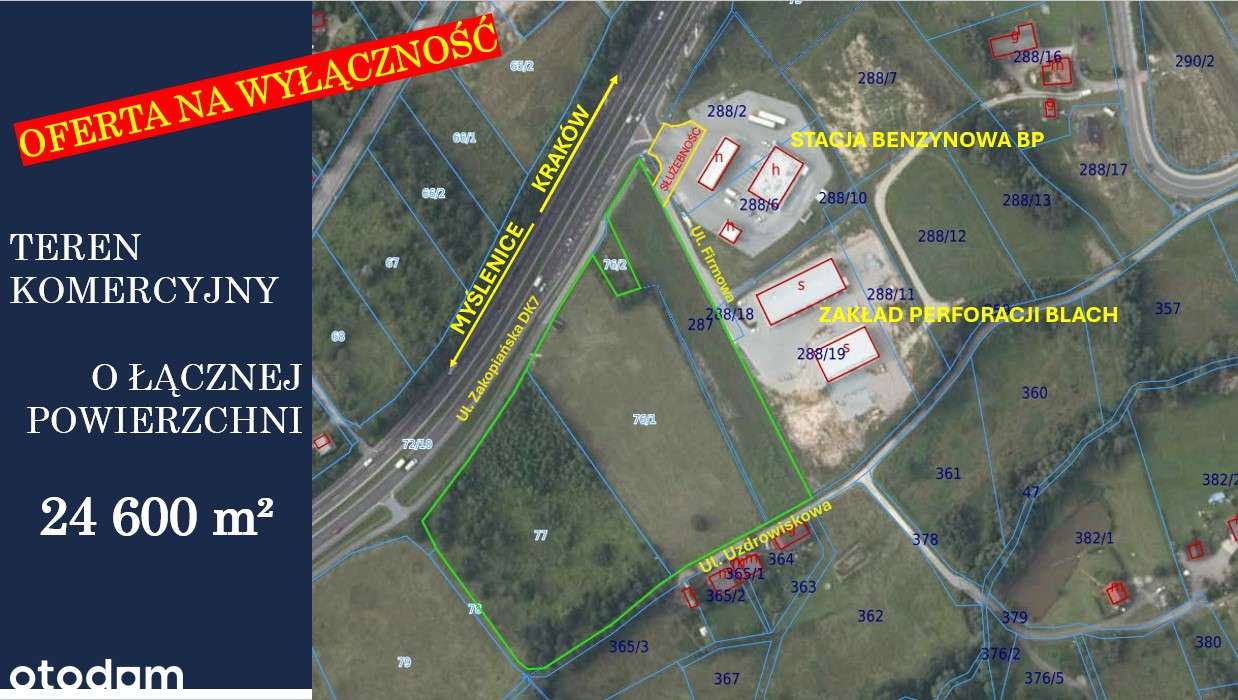 Teren inwestycyjny 14 500m2 - Możliwe 24 600m2-4