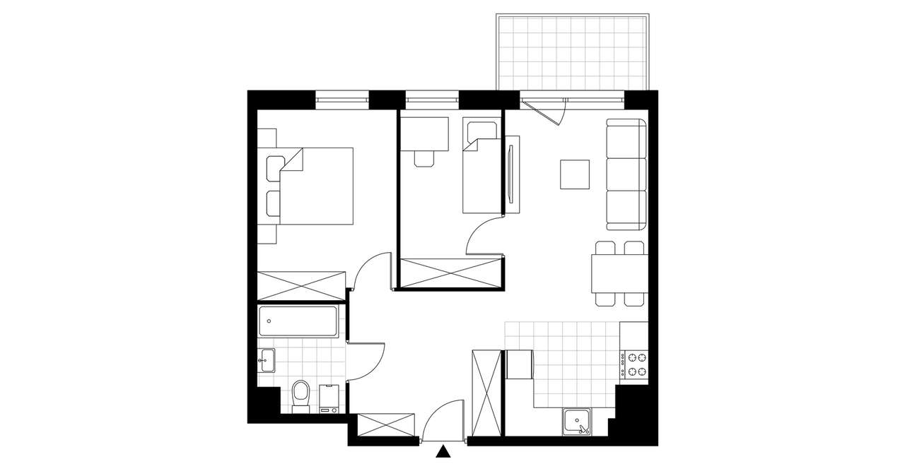2-pokojowe mieszkanie 51m2 + balkon Bez Prowizji - Pełny obrazek: 3/8