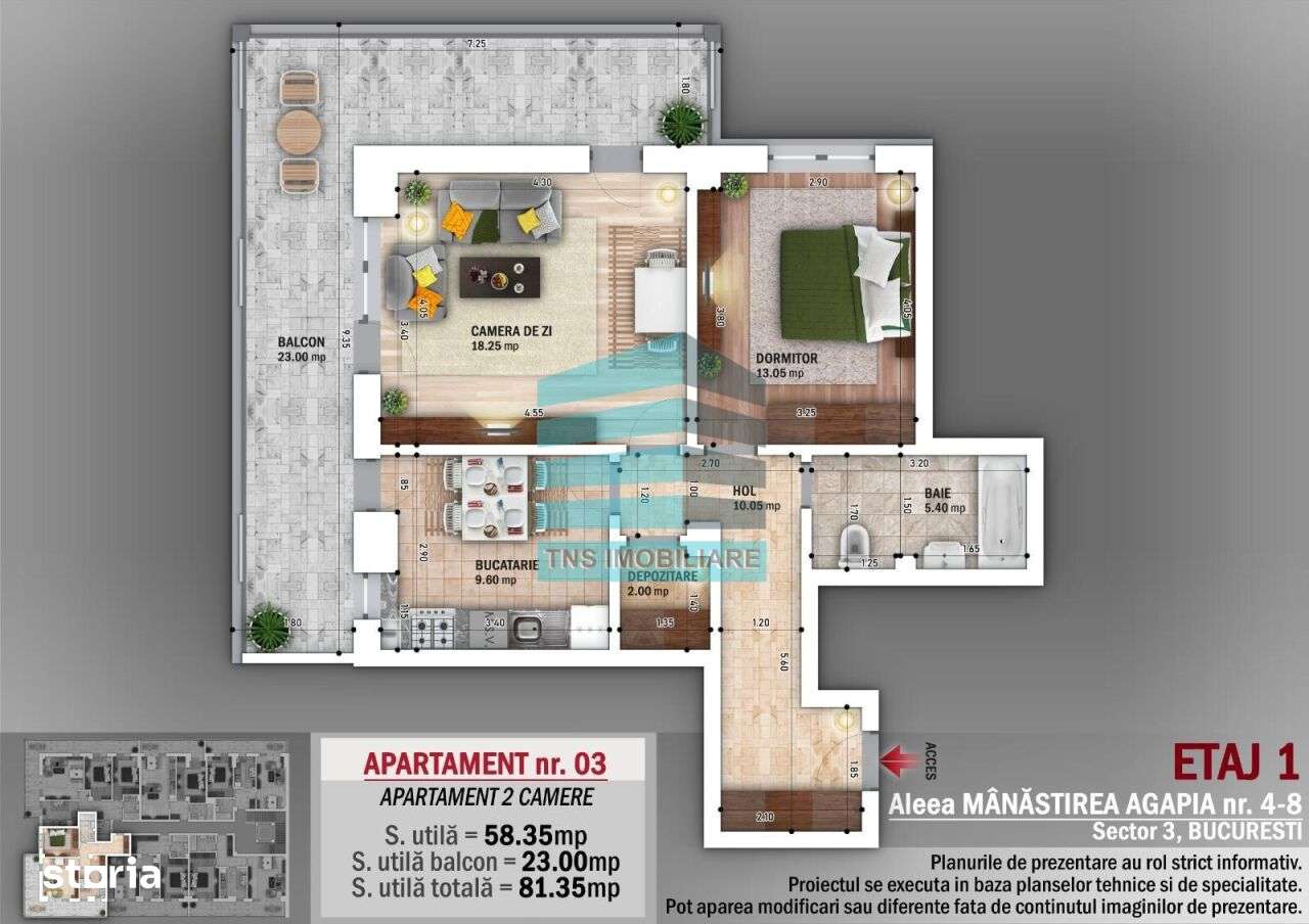 2 Camere,Terasa 23 Mp,Mutare Rapida,Titan-Nicolae Grigorescu-4