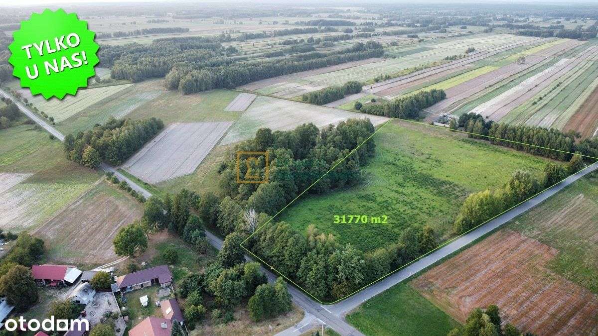 Ponad 3 hektary w jednym kawałku, Rvi, 1416 zł/ ar-1