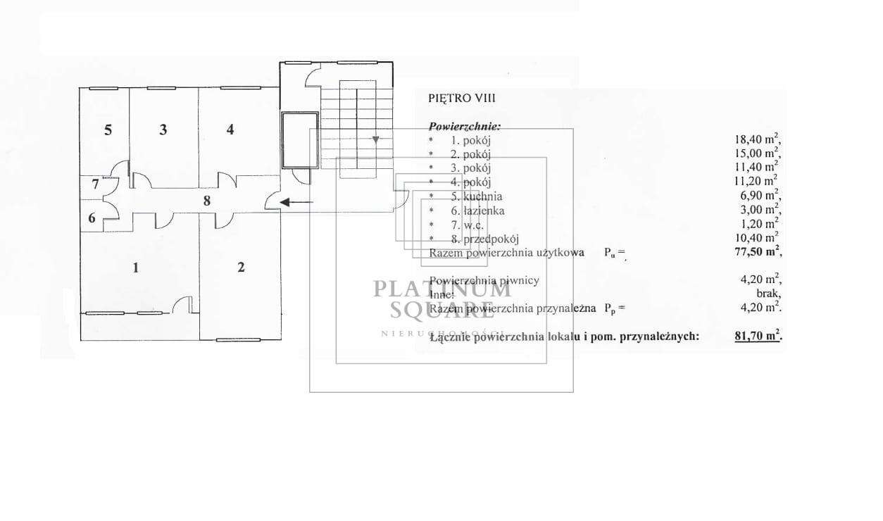 4-pokoje, pełen rozkład | 77,5 m² Tylko u nas-10