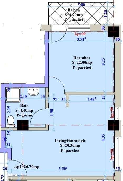 Apartament, bloc nou in Bucium, etaj 2, mutare 2025 - Imagine principală: 3/9
