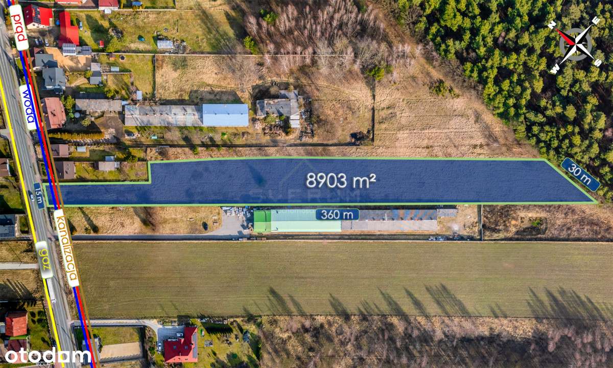 Działka usługowa/Wręczyca Wielka - Pełny obrazek: 5/5