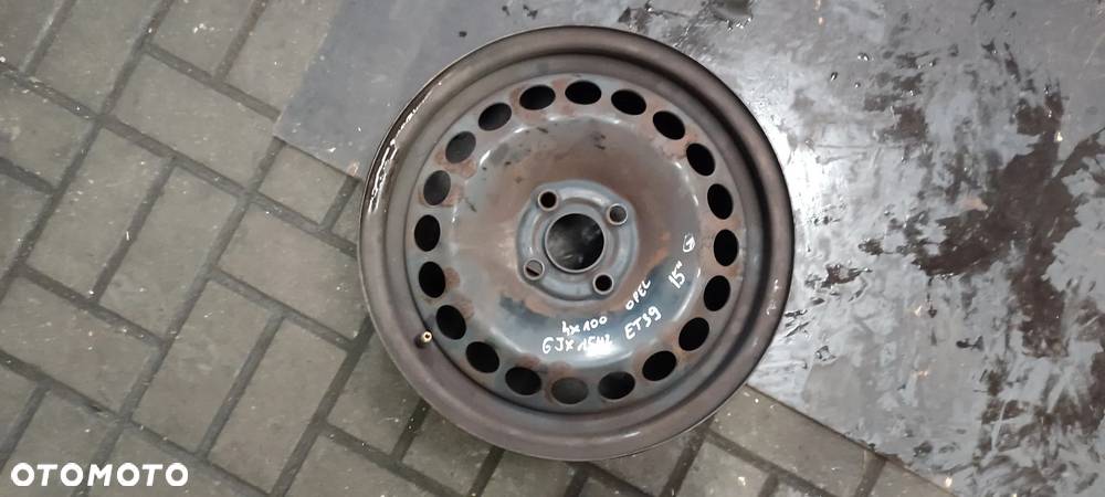 FELGI STALOWE 4x100 6Jx15 CALI ET39  OPEL CORSA ASTRA Komplet - 2