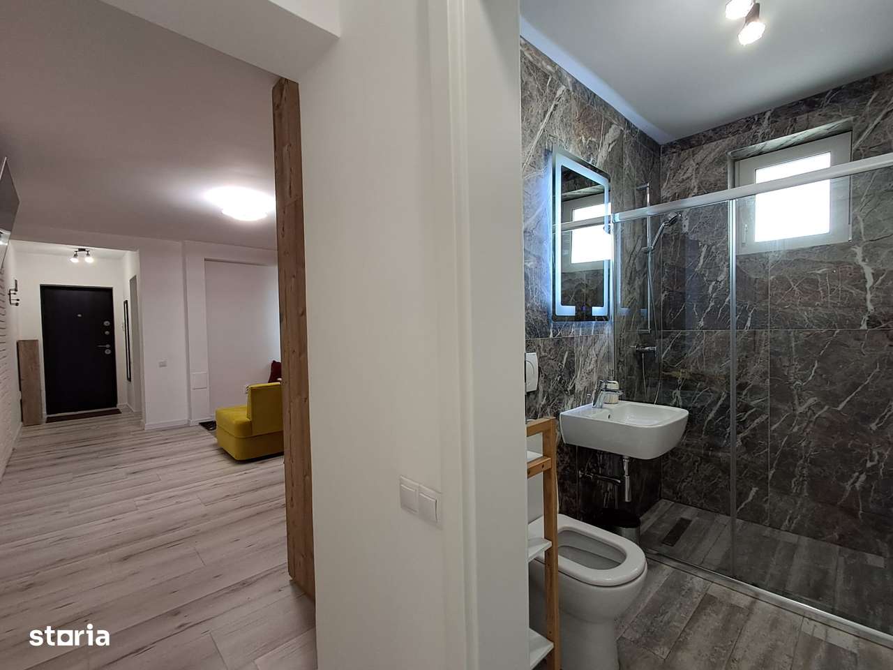 Apartament 2 cam,Mobilier si finisaje moderne,parcare Eroilor Floresti-11