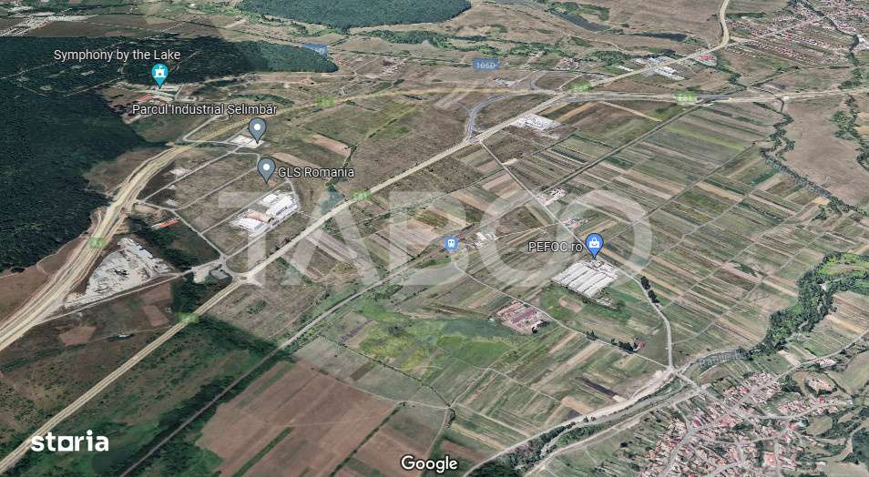 Teren intravilan un hectar de vanzare in parcul Industrial Selimbar - Imagine principală: 2/2