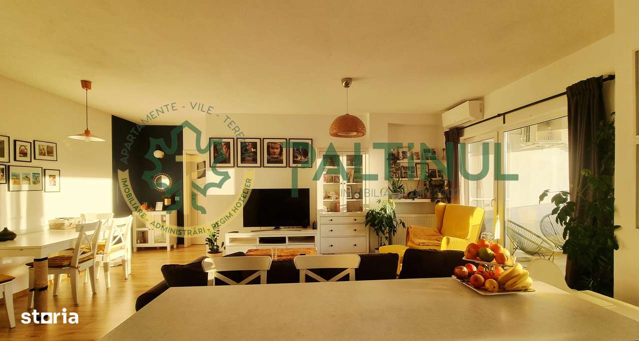 Apartament 3 camere de vânzare – etaj 3, mobilat, terasă cu priveliște-3