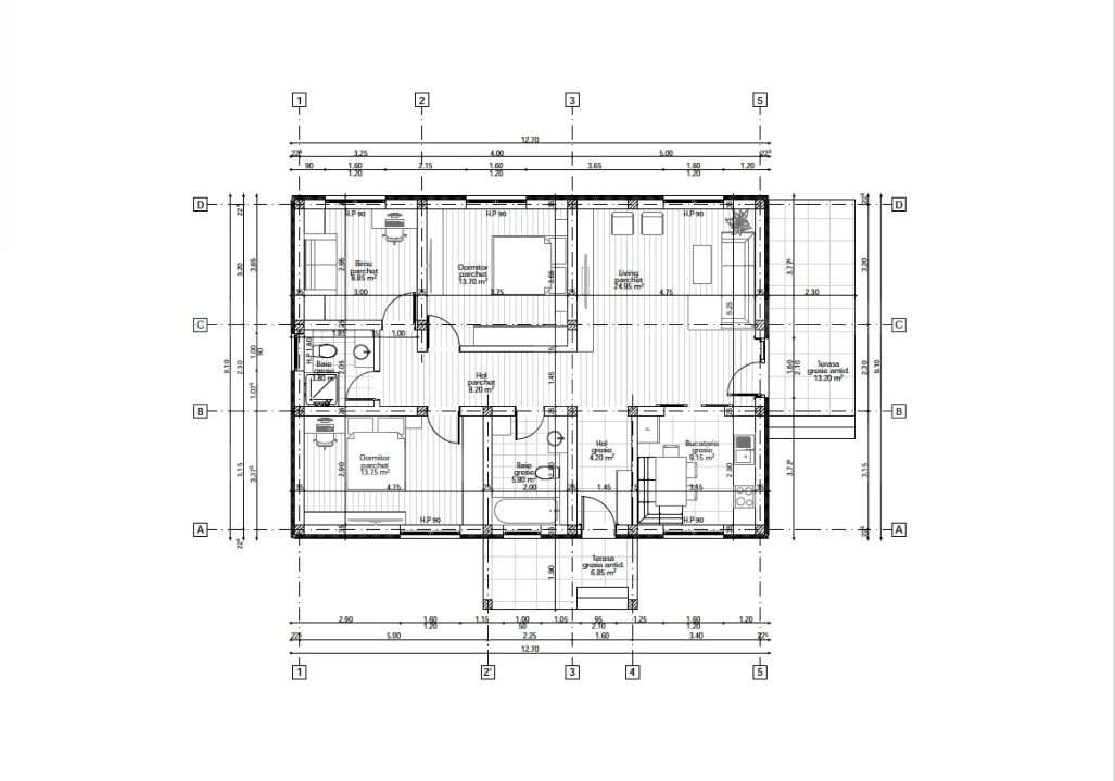 Casa Plan Parter 4 camere, 100 mp, 500 mp teren Vorovesti - Imagine principală: 4/12