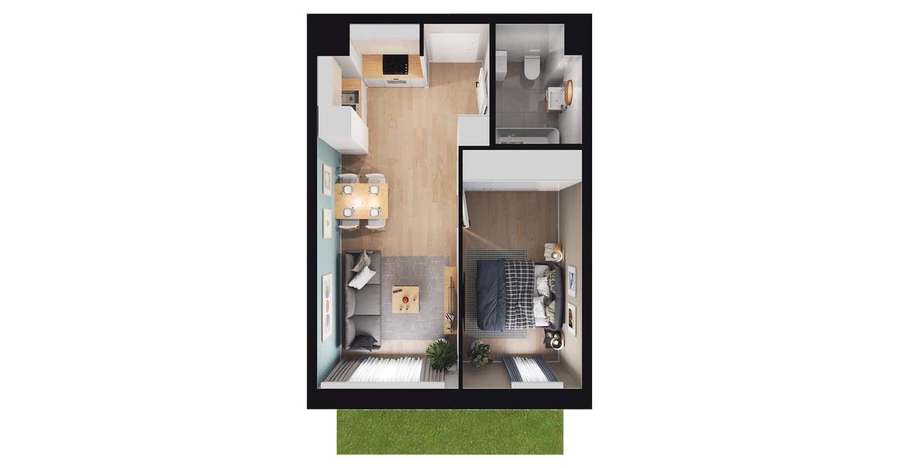 Jaroty Południe | mieszkanie 2-pok. | A-10 - Pełny obrazek: 3/9