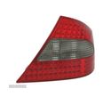 FAROLINS TRASEIROS LED PARA MERCEDES CLK W209 05-10 VERMELHO ESCURECIDO - 2