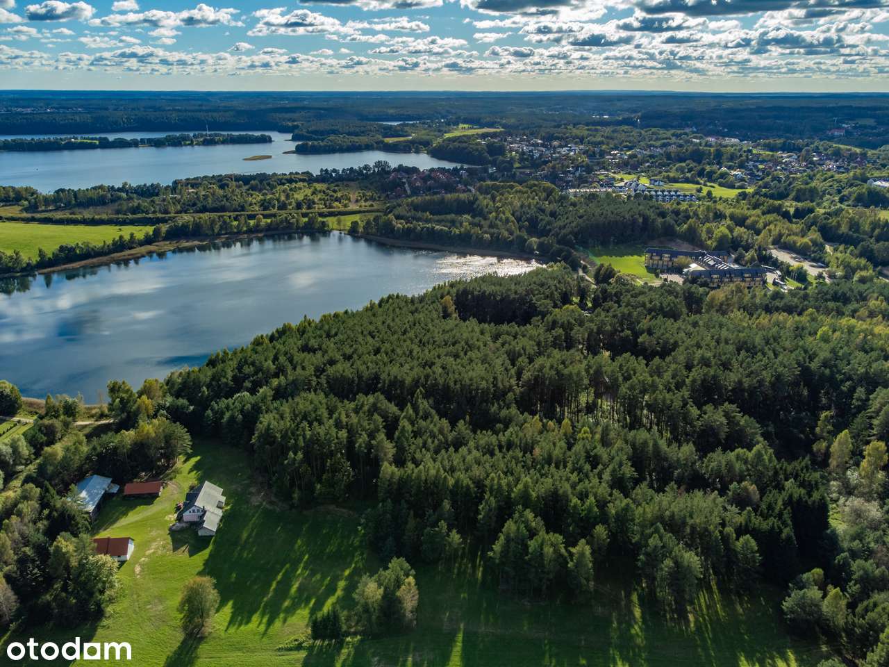 Działka z linią jeziora i z  planem zabud jednorodzinna lub turystyka-4