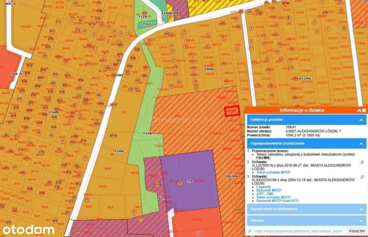 Na sprzedaż działka 1000m2 w Aleksandrowie Łódzkim - Pełny obrazek: 4/6