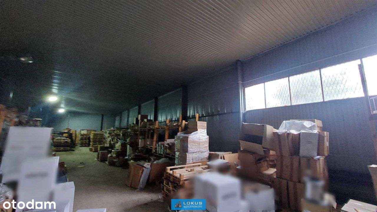 Hala magazynowa, budynek biurowy, działka 3000 m2-9
