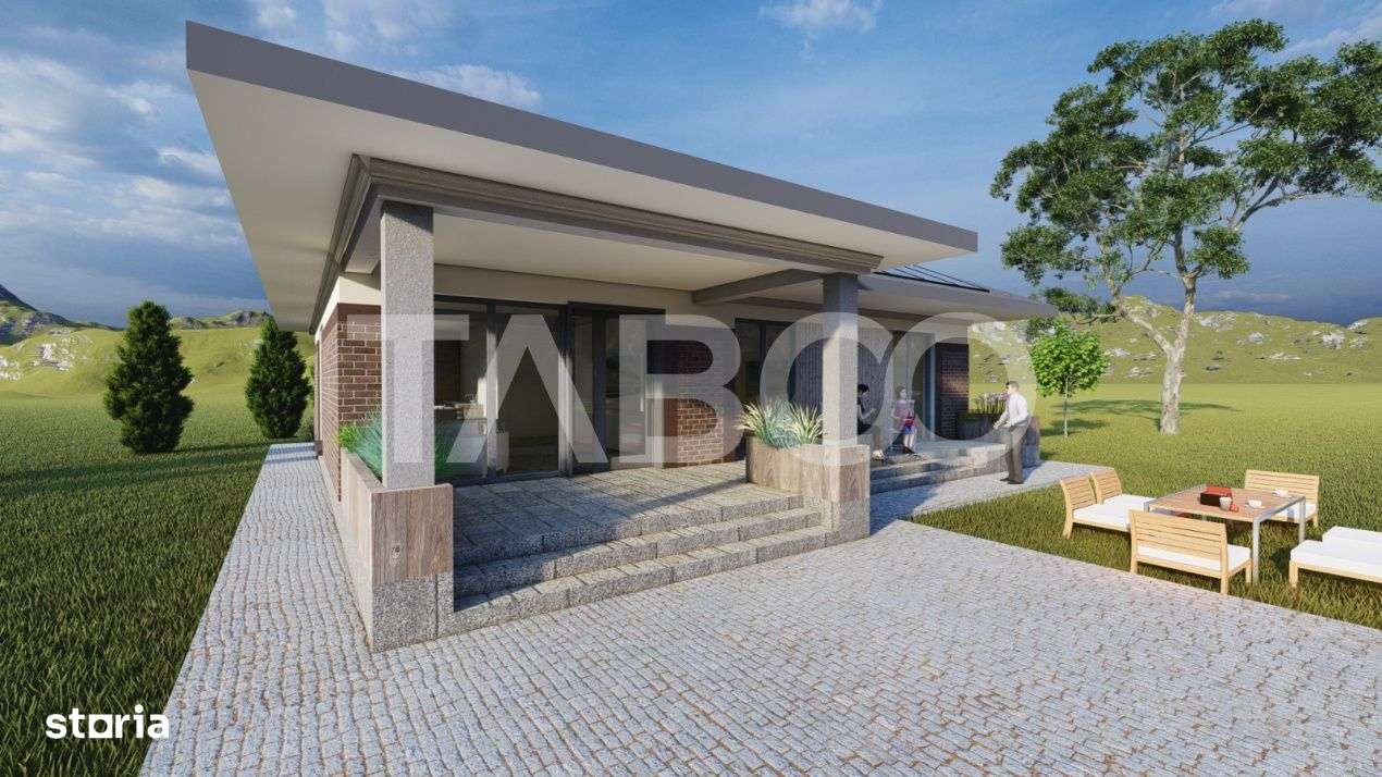 Casa deosebita de vanzare cu 3 camere Sura Mica Sibiu 500 mp teren - Imagine principală: 2/6