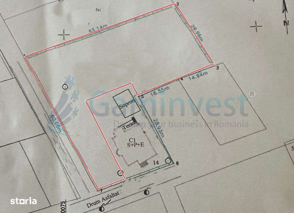 Gaminvest-Teren intravilan situat central in Sanmartin, Bihor V3808B - Imagine principală: 2/2