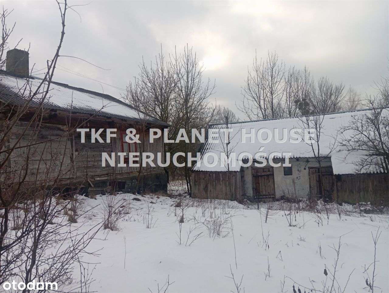 Działka 4300 m2 z domem z bala Pilichowice-6