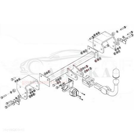 Hak Holowniczy Wypinany Automat Do Citroen C1 I 2005-2014 - 3