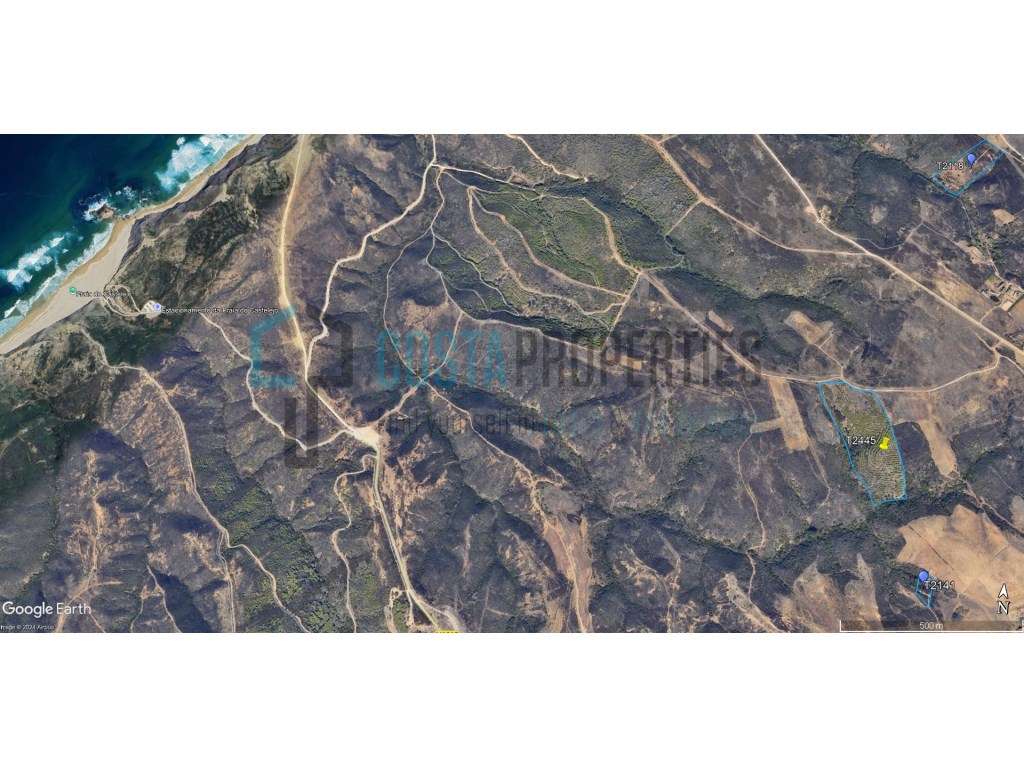 Terreno com Sobreiros a poucos minutos da Vila do Bispo - Grande imagem: 2/16