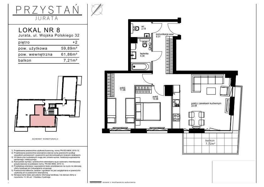 3 pokojowy apartament inwestycyjny w sercu Juraty-10