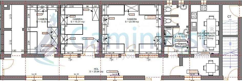 Gaminvest-Cladire 7 camere de inchiriat,cazare muncitori, Oradea A2159 - Imagine principală: 4/5