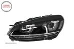 Faruri LED VW Golf 6 VI (2008-2013) Design Golf 7 3D U Design Semnal LED Dinamic- livrare gratuita - 5