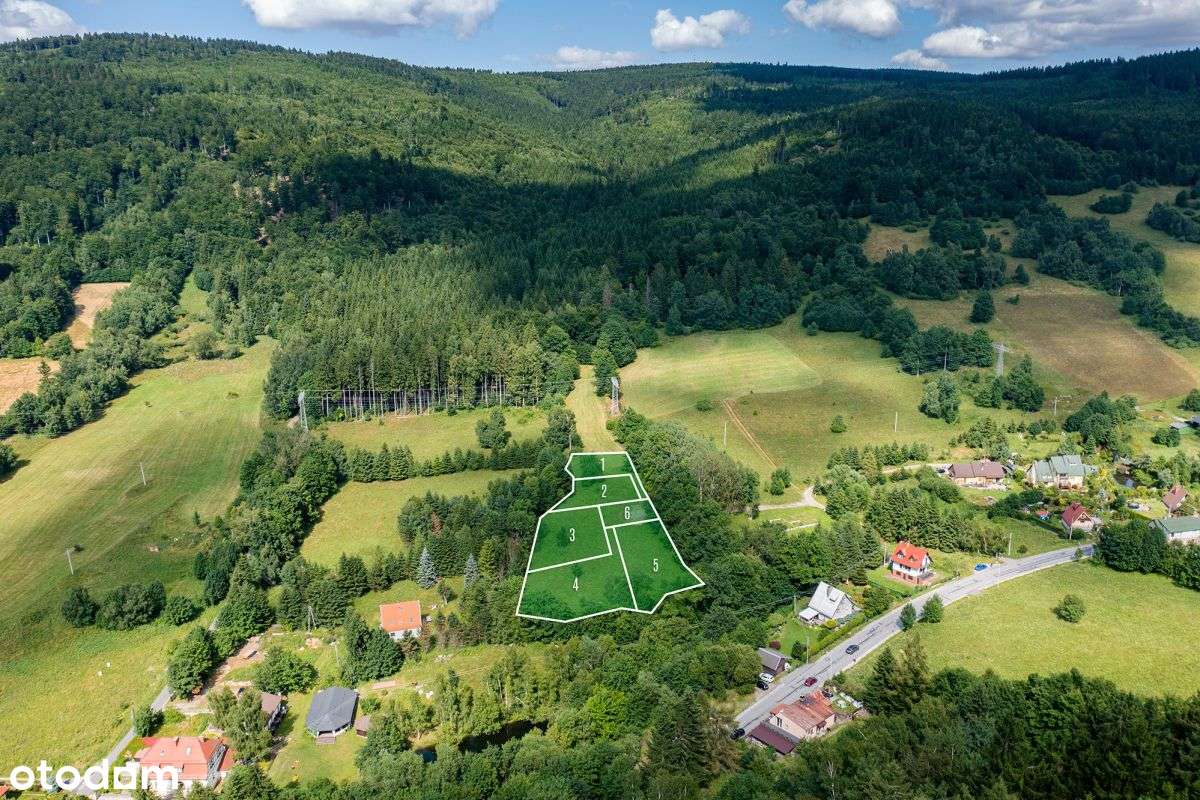 Działki budowlane, góry, otulina leśna, strumyk-7