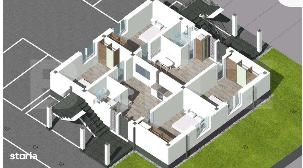 Apartament 2 camere in bloc nou, 57 mp, 2 balcoane si parcare inclusa - Imagine principală: 4/5