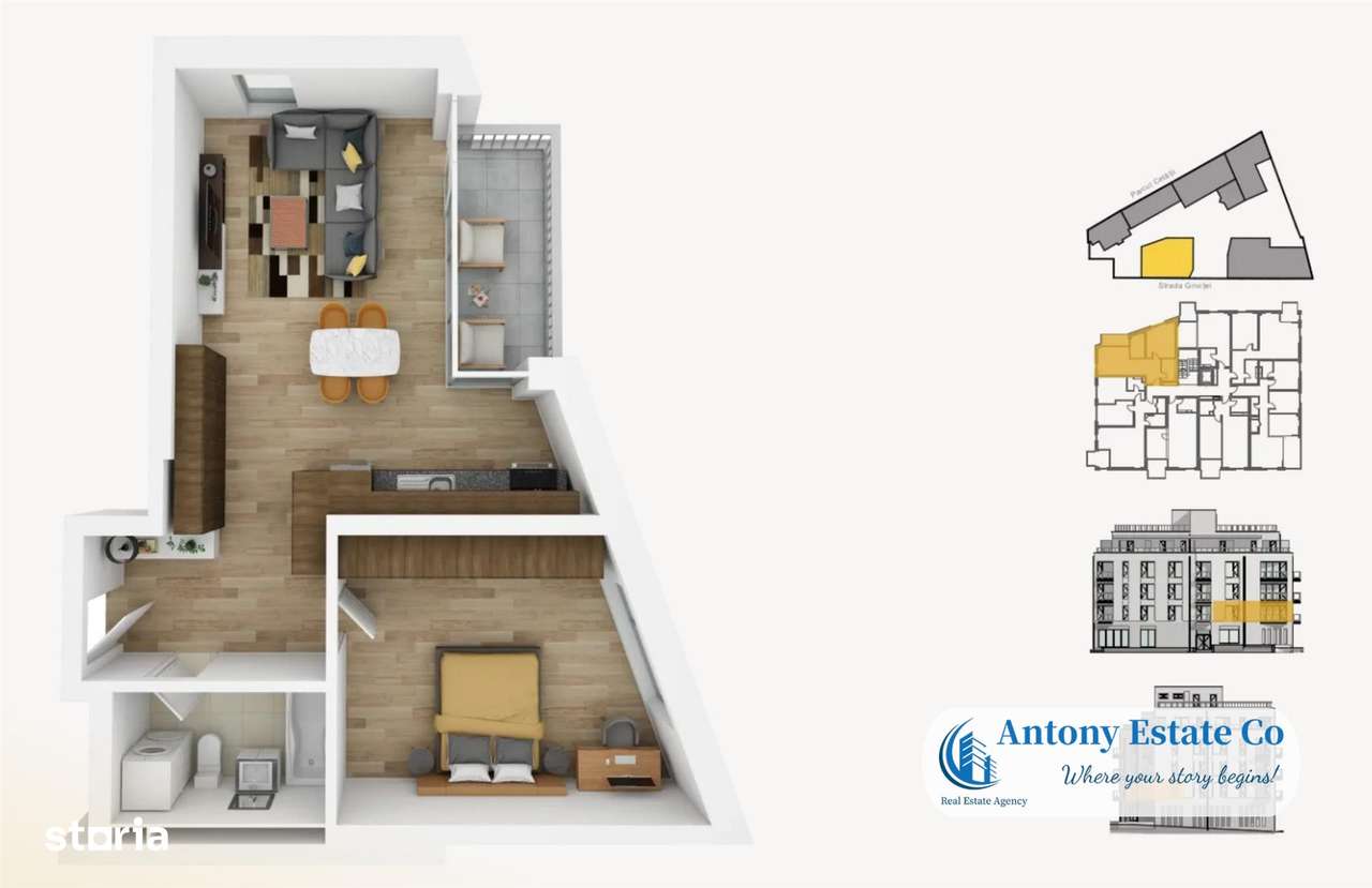 Apartamente NOI! de vanzare, Scala Cetate, Central - Oradea - Imagine principală: 4/8